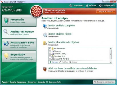 descargar antivirus kaspersky 2010 gratis